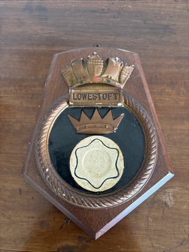 Vintage hms lowestoft plaster - hms,