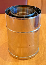 Gazco Stainless Steel Concentric Flue 6" dia 200mm straight length Ref 8527