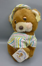 Vintage 1989 Applause Teddy Beddy Bear Musical Wind Up Soft Plush Toy 11"
