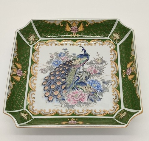 Decorative bowl with peacock - bowl,