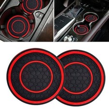 2PCS Car Cup Holder Anti Slip Insert Coasters Pads Mats Universal Accessories