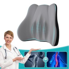 Back Cushion Support Chair Memory Foam Lumbar Waist Back Pillow Car Seat Office