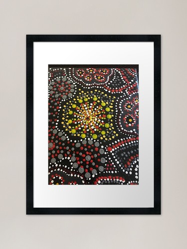 Aboriginal art black night - aboriginal,