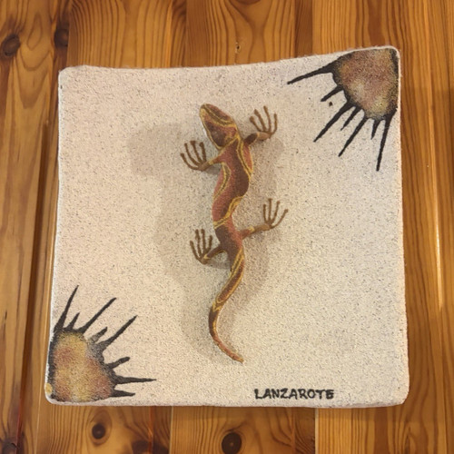 Ceramic effect lizard - ceramic, 3d