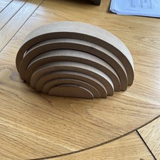 7 Tier Stacking Rainbow – Wooden 25mm MDF Craft Blanks for painting decoupage