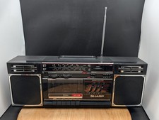 Sharp GF-320E GF 320 boombox ghettoblaster working radio casette tapes