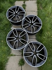 19" ALLOY WHEELS Rims Set 5X112 Black dcut RS Fit Audi, Mercedes, VAG