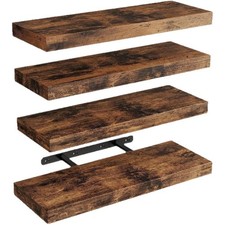 Set of 4 Floating Wall Shelves