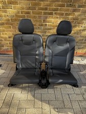 GENUINE VOLVO XC90 2016-2023 REAR 3RD ROW FULL LEATHER BLACK SEATS SEAT BENCH