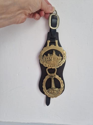 Vintage horse brass set 2 - set,