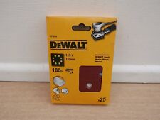 DEWALT DT3034 25 X 180GRIT 115MM HOOK & LOOP PALM SANDER SANDING SHEETS DWE6411