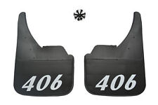 Universal Car Mudflaps Front Rear Peugeot Model 406 DTurbo Mud Flap Guard New