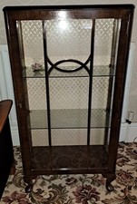 mahogany display cabinet used