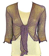 Women Bolero Knitted Tie Up