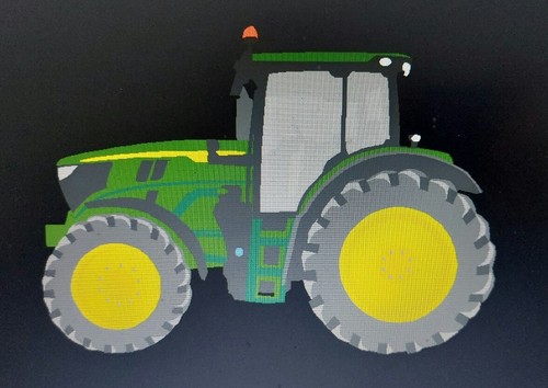 Large john deere tractor - john,