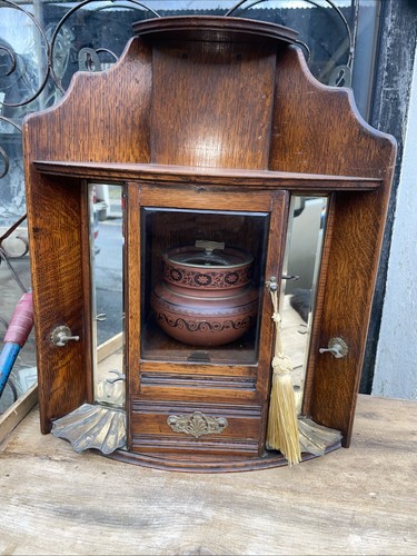 Oak smokers cabinet - a,