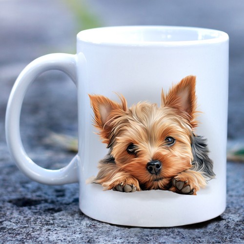 Pet dog mug watercolour - dog,