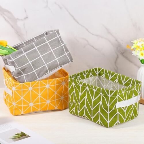 Small fabric storage baskets - small,