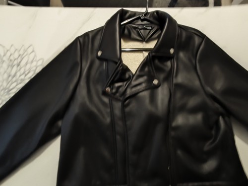 Women black faux leather - black,