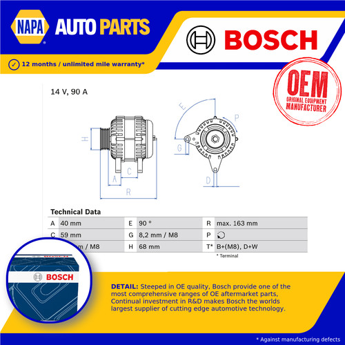 Alternator fits california - fits,