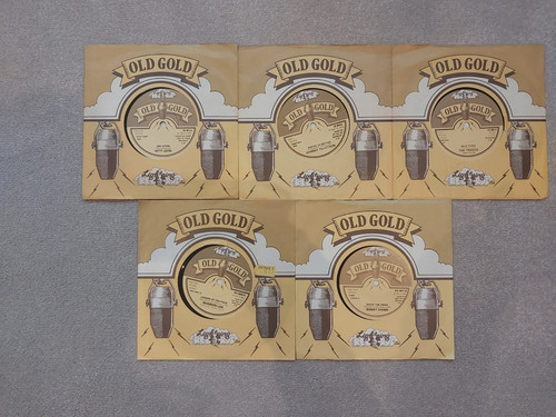 Old gold vinyl singles - old,