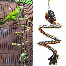 1PC Coil Swing Perch Parrot