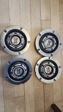 4 x 2pc BK Racing Alloy wheel centre cap hub cover Plastic BC 260 black chrome