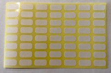 Small White Price Labels 9 x 18mm Price Stickers Tags Plain Sticky.Peel-able