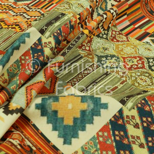 Kilim aztec patchwork pattern - patchwork,