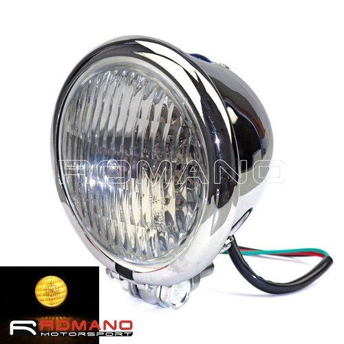 Motorcycle retro round h4 - retro,