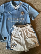 Manchester City Puma Football Kit Size 11-12 Years, 152cm