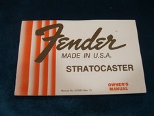Vintage 1970's early 1980's Fender Stratocaster Owner's Manual