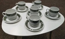 Set Of 6 Steelite Green