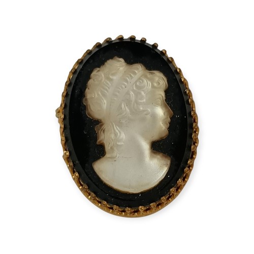 Cameo antique victorian brooch - victorian,