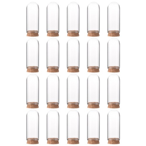 Pack clear cloche glass - 20,