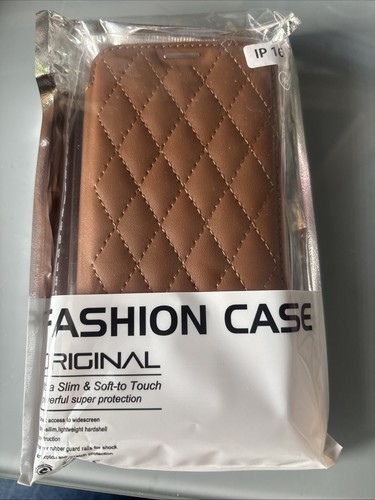Tan brown quilted - brown, leather