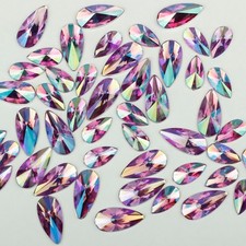 Large iridescent rhinestone - large,