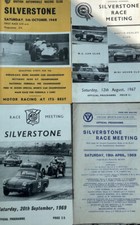 4x SILVERSTONE OFFICIAL PROGRAMME’s -1967-69 -MG-VSCC-BARC- Austin Healey