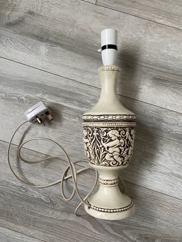 Vintage table lamp white - vintage, white/