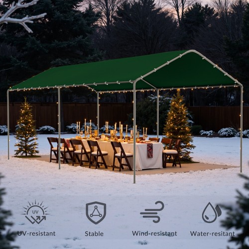 Outdoor carport 10x20ft heavy - outdoor,