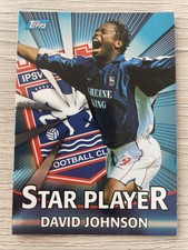 Topps Premier Gold 2001 Blue Foil - David Johnson Ipswich Town