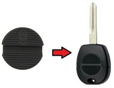 2 Button Remote Key Rubber Pad Repair Insert for Nissan Micra Almera Xtrail