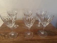 STUART CRYSTAL CLARIDGE WINE GLASS, Cut Lead Crystal, 5.5" Set Of 6