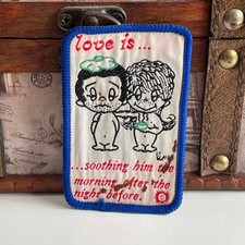Vintage Valentines Patch LOVE