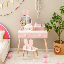 Kids Vanity Set, 2 in 1 Wooden