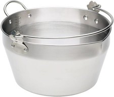 KitchenCraft Maslin/Jam Pan, Stainless Steel, 9 litres, Used- very good, marks t
