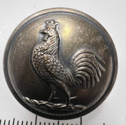 Antique livery button cockrel - button,