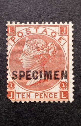 Queen victoria 10d specimen - gb,