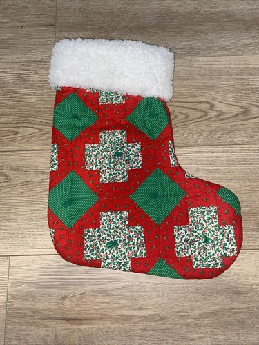 Quilted christmas stockings - quilted,