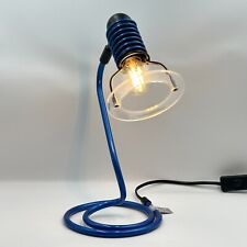 Spiral Table Lamp - Post Modern Memphis Style Italian Design Blue PAT Tested GC